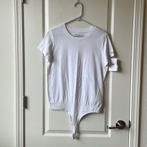 NWT Women's Calvin Klein Jeans white t-shirt bodysuit